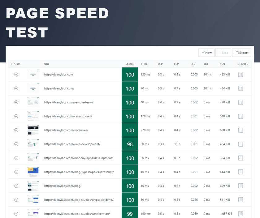 Experte PageSpeed